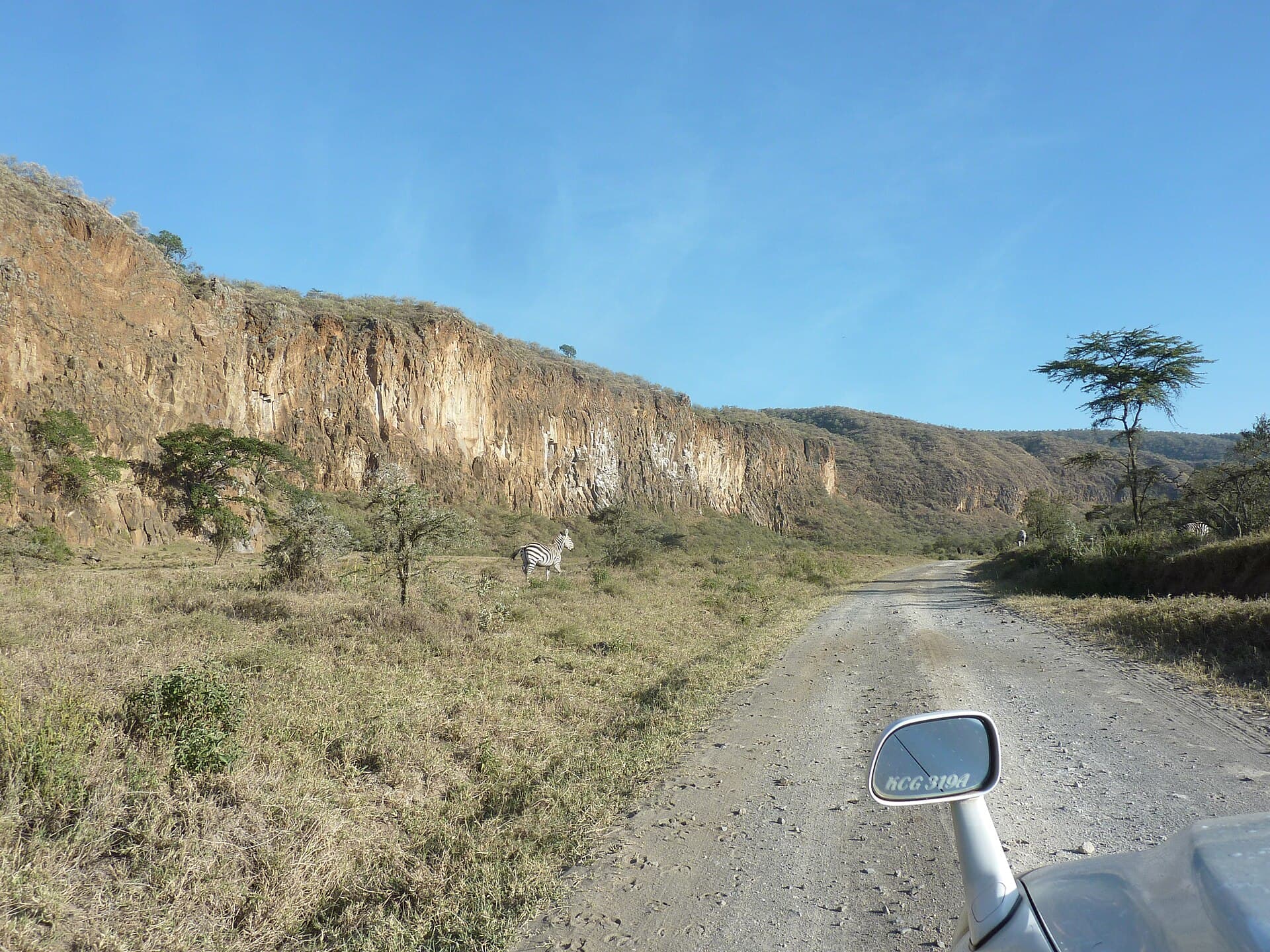 Safari road through Hell's Gate National Park