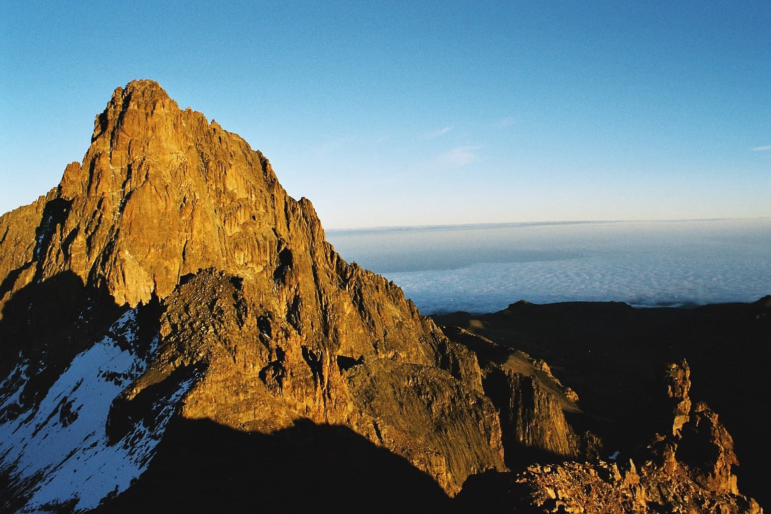 The peaks of Mount Kenya